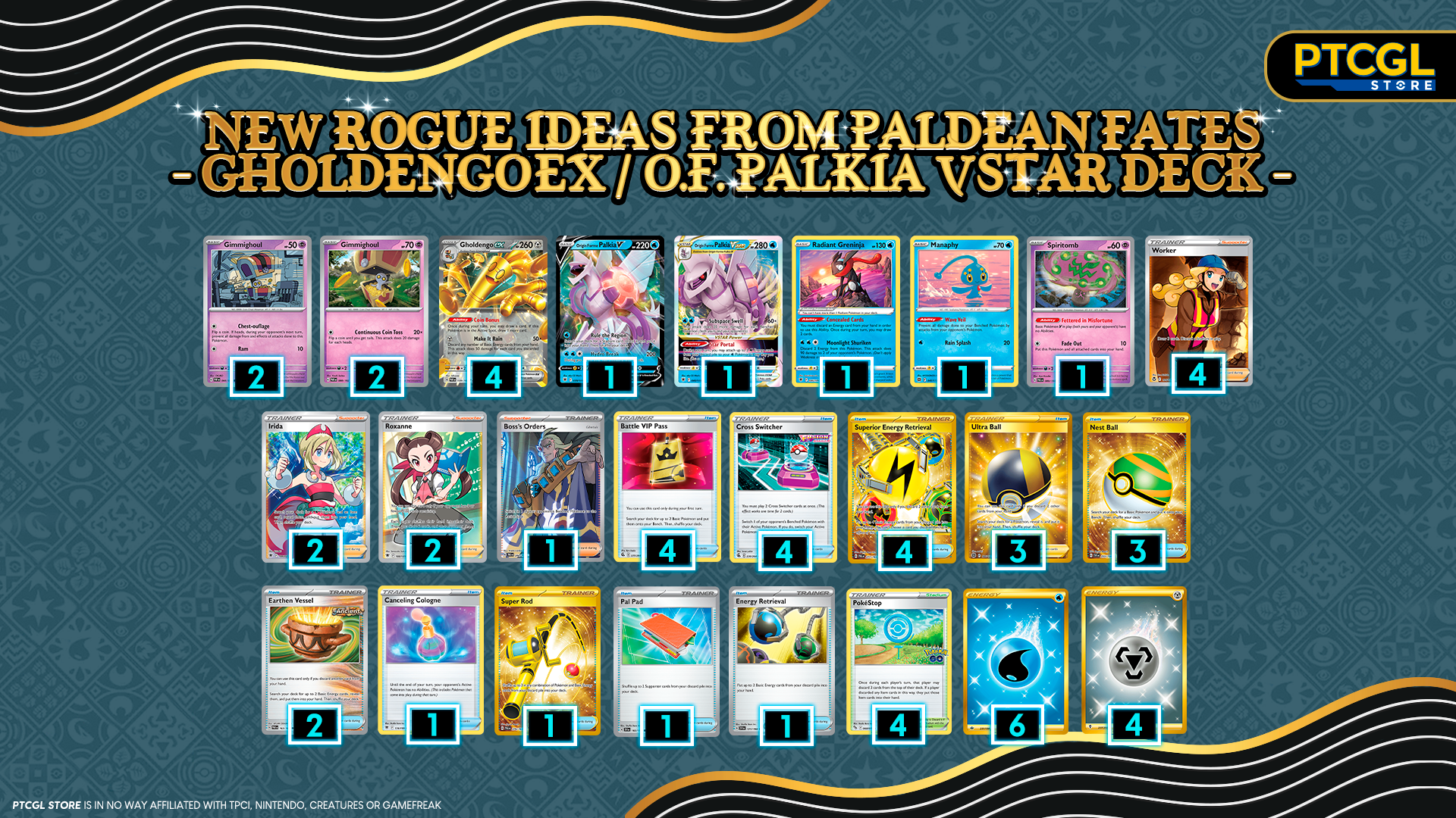 Gholdengo ex / Origin Forme Palkia VSTAR Deck