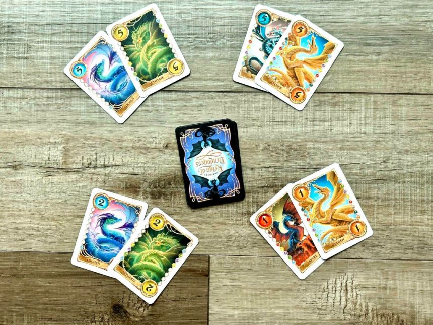 Pairs of cards: 1s, 2s, 5s, and (higher) 5s.