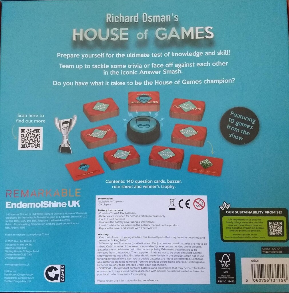 Richard Osman’s House of Games Board...