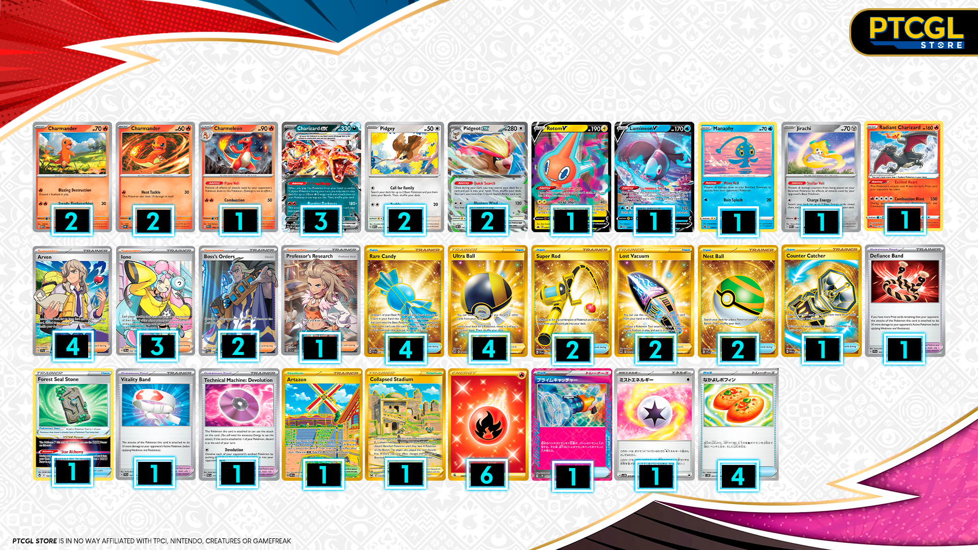 Charizard ex post-rotation decklist