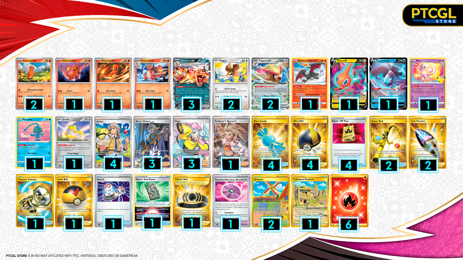 charizard ex decklist