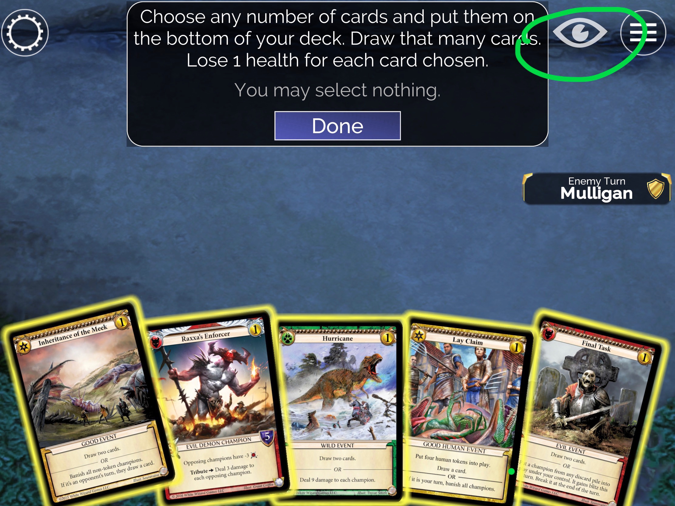 Card Zoom in Epic Card Game Digital
