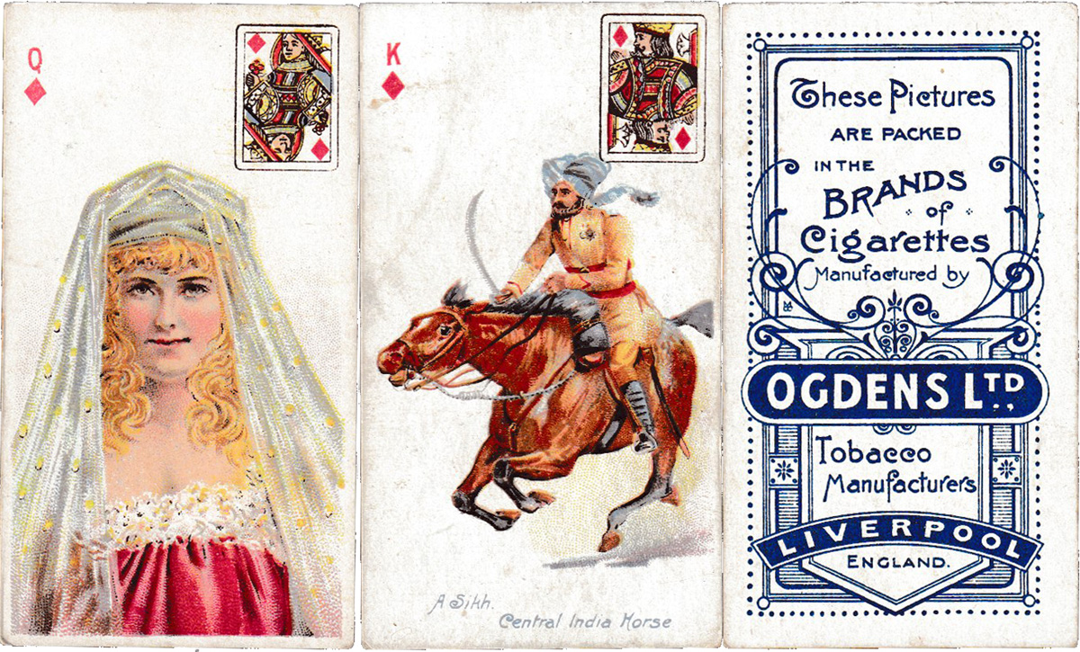 Ogdens Beauties & Military cigarette cards...