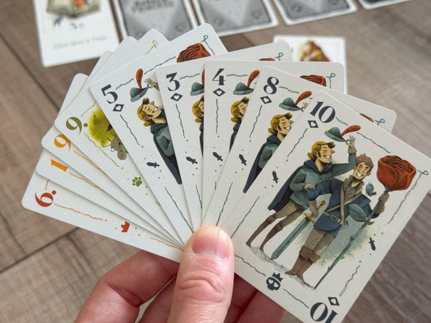Hand of cards in Rebel Princess