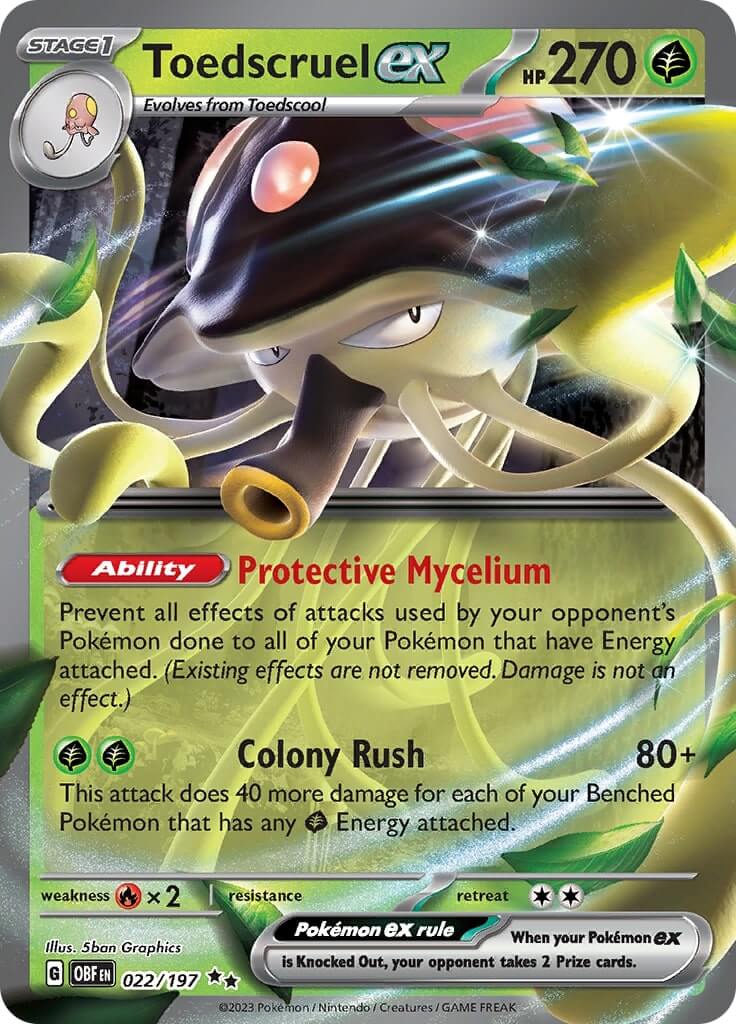 Top 5 Pokemon ex from Obsidian...