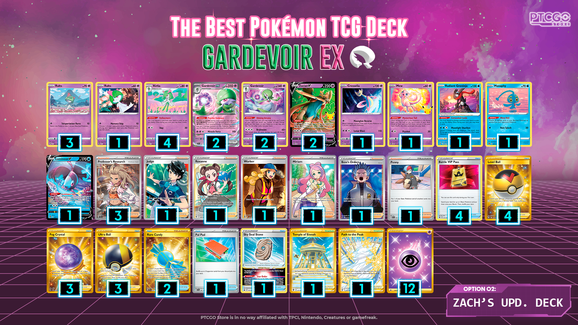 Zach's Gradevoir deck